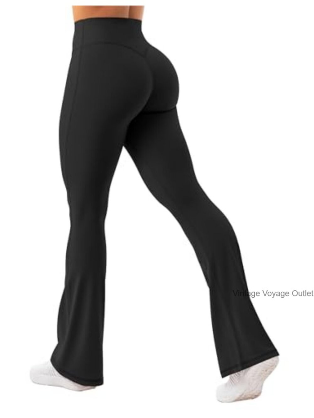 Womens Flare Leggings High Waist Bell Bottoms Buttery Soft Nylon Spandex